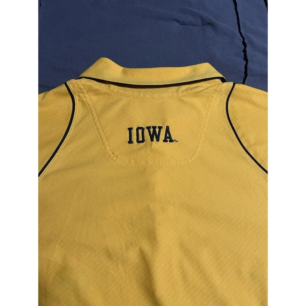 Nike Dri-FIT Iowa Hawkeyes Moisture-Wicking Polo Short Sleeve Yellow XXL